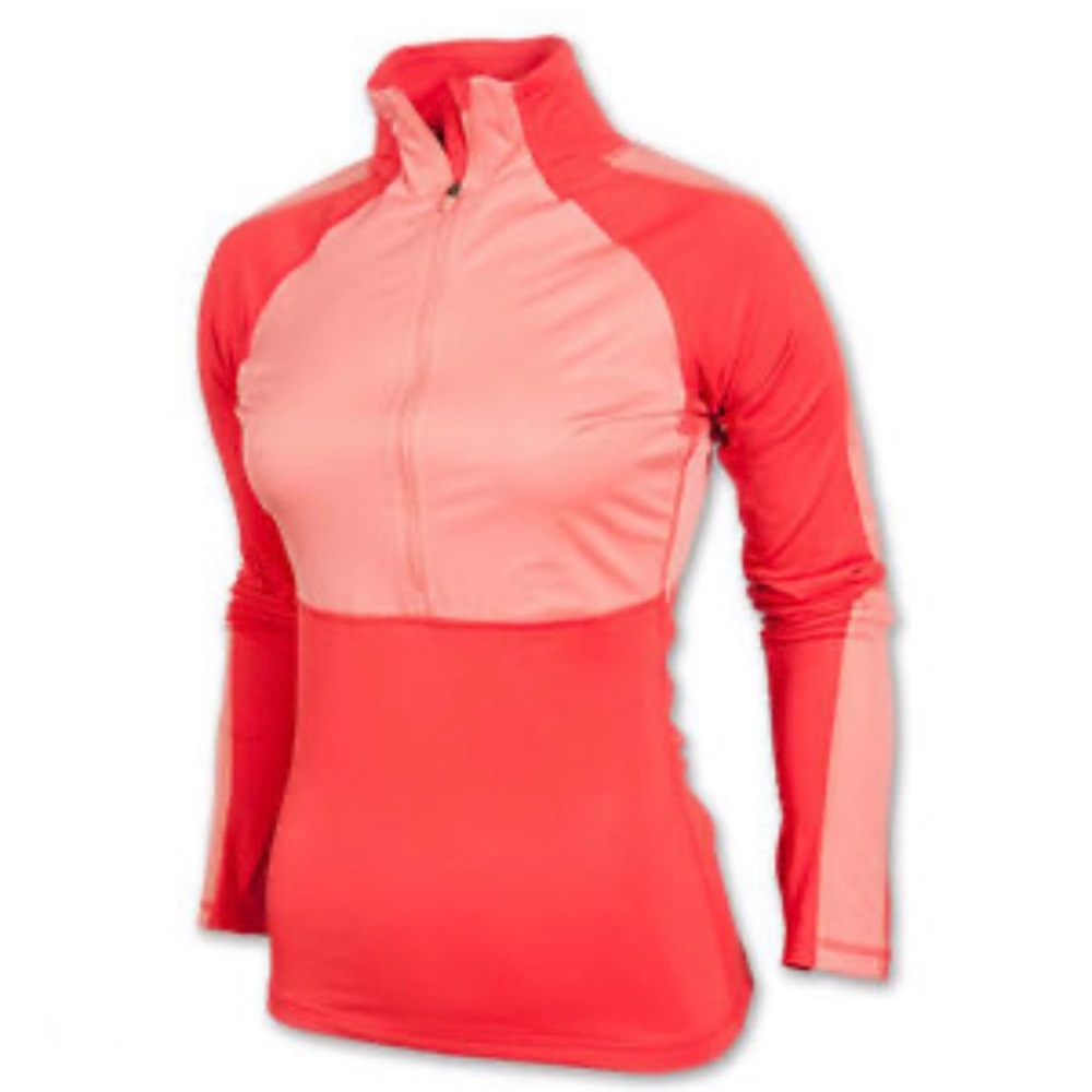NWOT NIKE Peach Hyper Warm Running Training Workout Gym Shirt Sz Medium